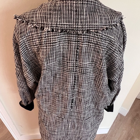 FREE PEOPLE oversized plaid trench/jacket - Picture 14 of 16